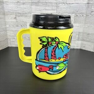 Betras Summer Fun 64oz‎ Travel Beverage JUMBO Jug Mug Drinking 90s Weathered